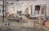 Farewell To The Studio - 1991<br>Pastel: 82" x 39"