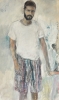Larry en 1965,  pastel, 26 x 43",  2013